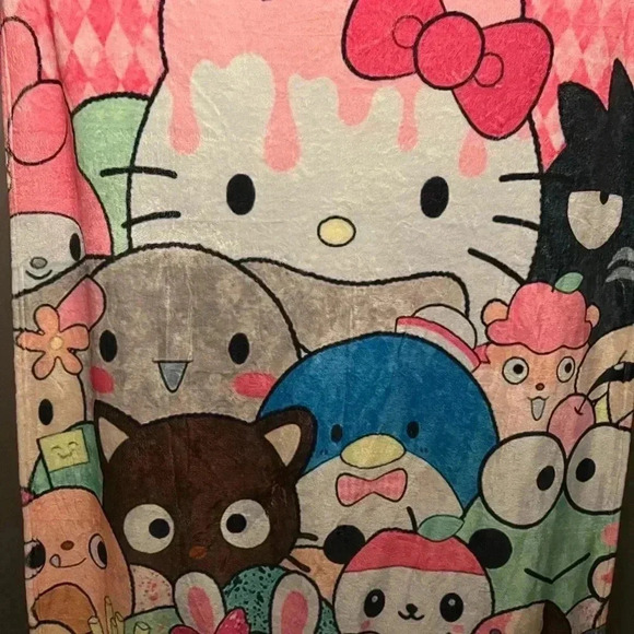 #RARE# Hello Kitty and Friends Blanket - Picture 1 of 5
